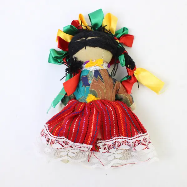 Mexican Artisan Rag Doll 5-6" Small Folk Art Cloth Collectible
