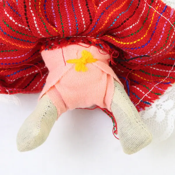 Mexican Artisan Rag Doll 5-6" Small Folk Art Cloth Collectible