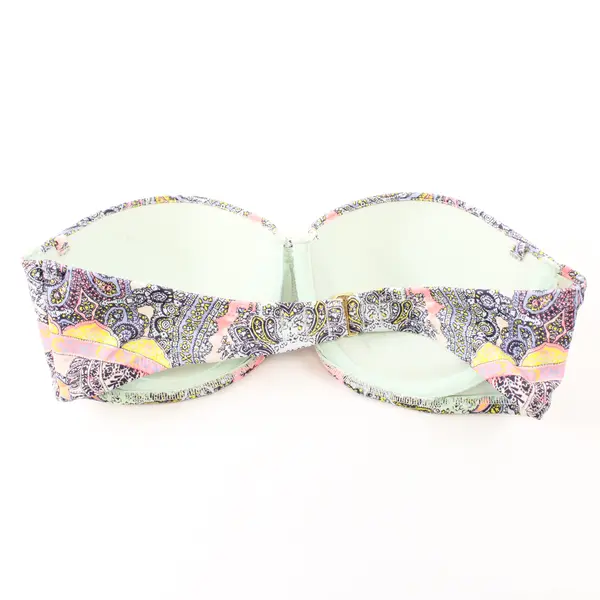 Victoria's Secret Multicolor Paisley Print Strapless Bikini Top Women's 34C