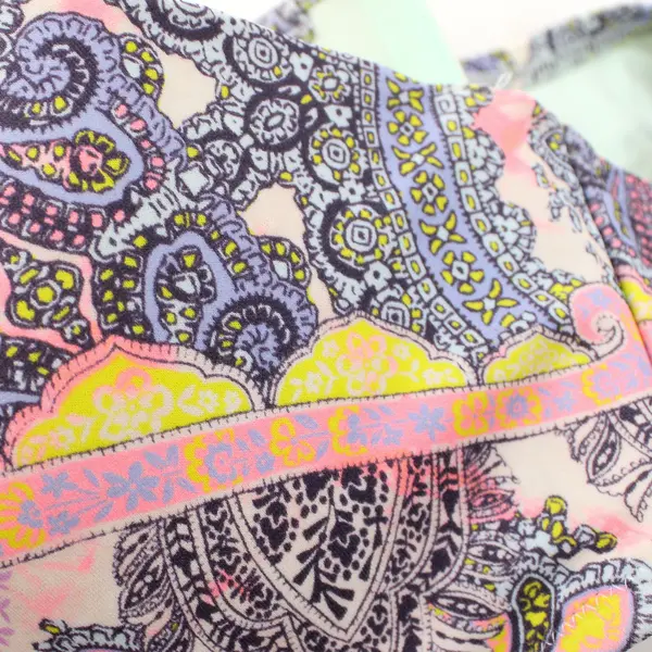 Victoria's Secret Multicolor Paisley Print Strapless Bikini Top Women's 34C