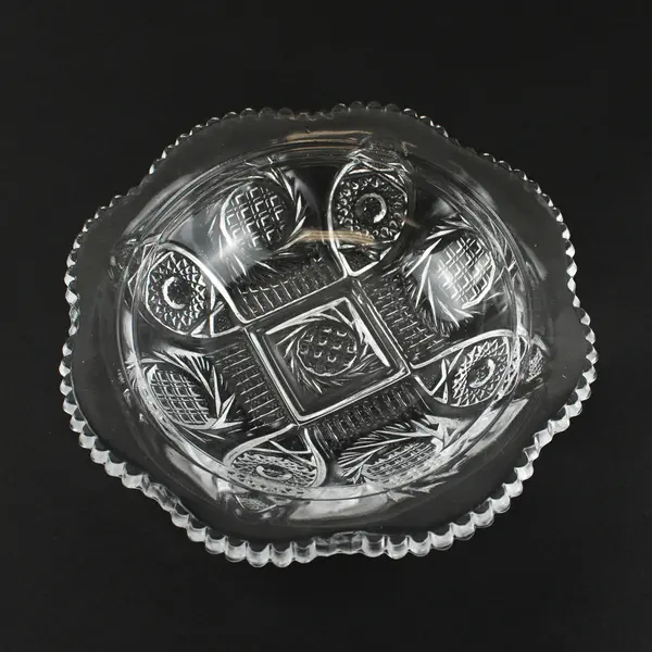 Unbranded Clear Glass Round Dome Butter With Matching Dish