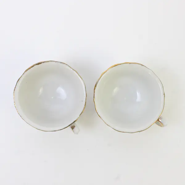 Set of 2 Spin Original Wildlife Safari Mini Cups & Saucers Souvenir