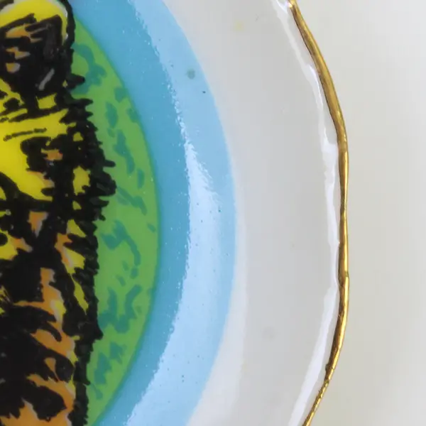 Set of 2 Spin Original Wildlife Safari Mini Cups & Saucers Souvenir