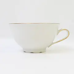 Seltmann Weiden Bavaria White Porcelain Tea Cup w/ Gold Rim