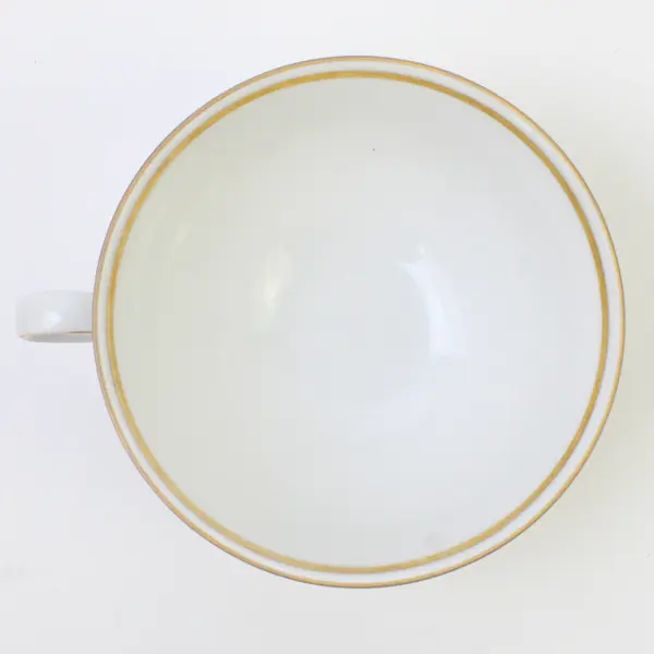 Seltmann Weiden Bavaria White Porcelain Tea Cup w/ Gold Rim