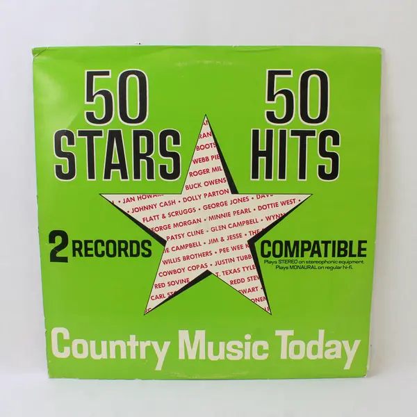 50 Stars 50 Hits Country Music Today (2xLP, Compilation) 12" Vinyl Record
