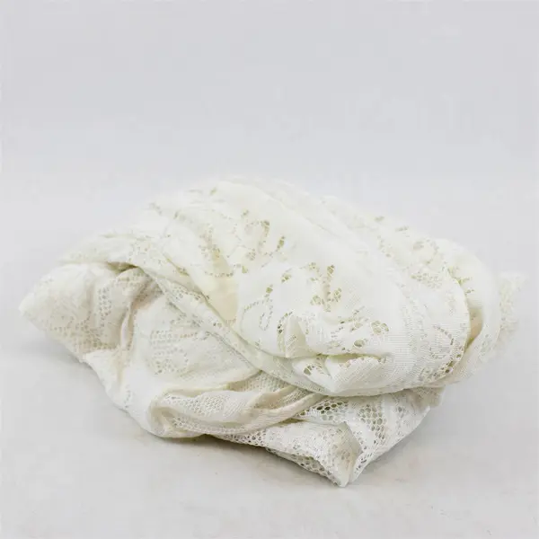 Vintage White Floral Lace Rectangular Tablecloth 60" x 90"