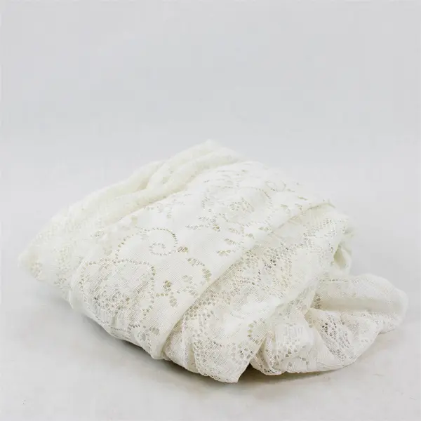 Vintage White Floral Lace Rectangular Tablecloth 60" x 90"