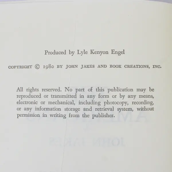 The Americans John Jakes #8 Kent Chronicles 1980 Book Club Ed HC DJ Ex-Library