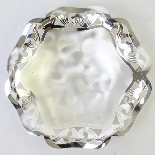 Vintage 1974 WMF Ikora 8\" Silver Plated 3-Legged Bowl Germany