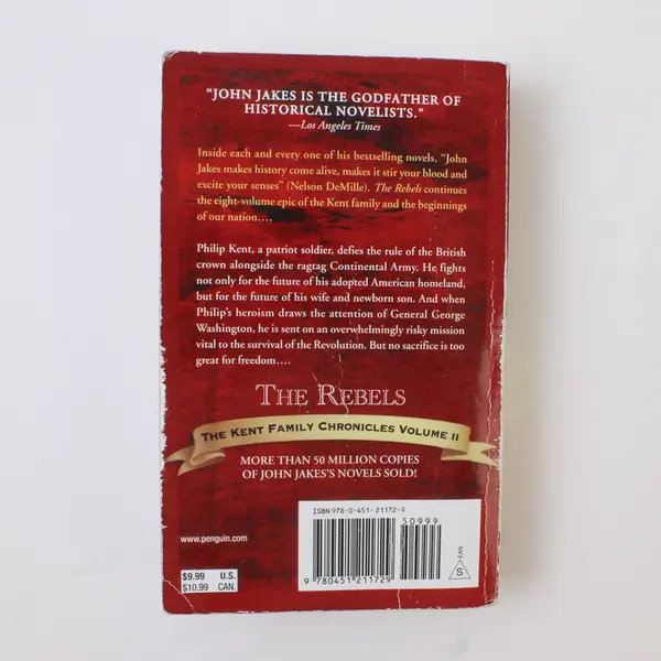 Vintage The Rebels by John Jakes Kent Family Chronicles Vol II 2004 Paperback