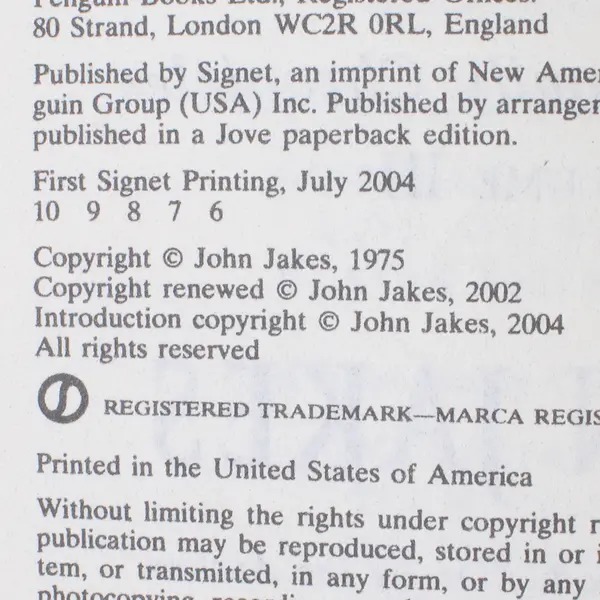 Vintage The Seekers by John Jakes Kent Family Chronicles Vol III 2004 Paperback