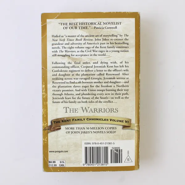 Vintage The Warriors by John Jakes Kent Family Chronicles Vol VI 2005 Paperback