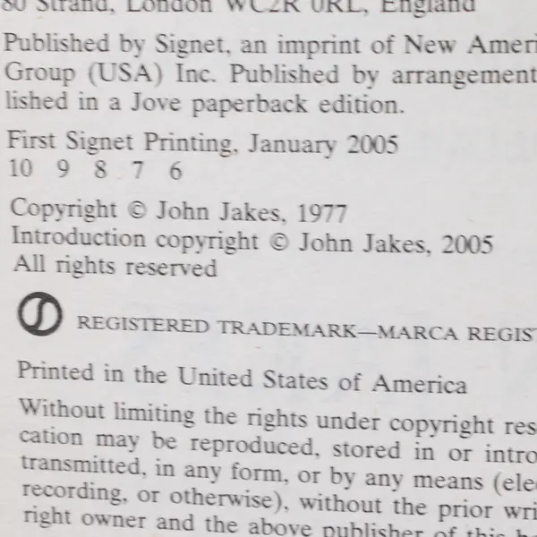 Vintage The Warriors by John Jakes Kent Family Chronicles Vol VI 2005 Paperback