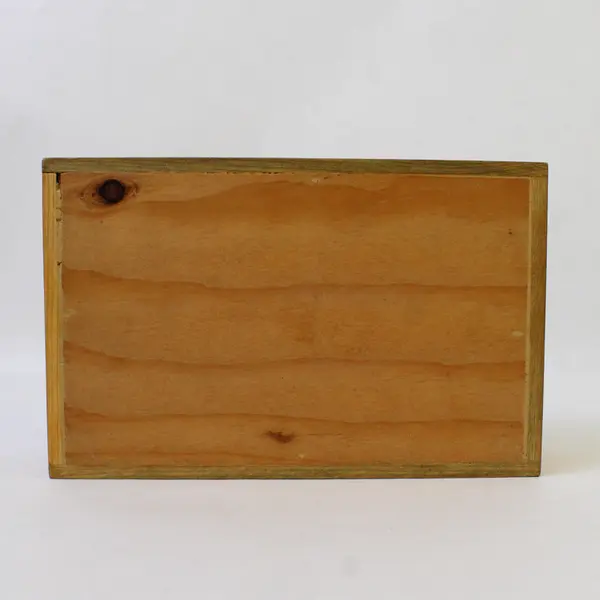 Wooden Slide-Top Box Jewelry Keepsake Coin Storage 7 x 4.5 x 2.75 in