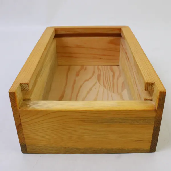 Wooden Slide-Top Box Jewelry Keepsake Coin Storage 7 x 4.5 x 2.75 in