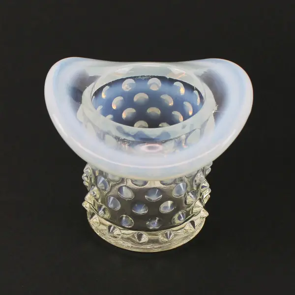 Fenton Glass Hobnail French (Opalescent) Pattern 2.75" Tall Topper (Top Hat)