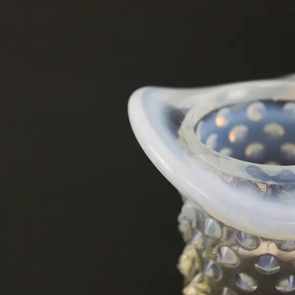 Fenton Glass Hobnail French (Opalescent) Pattern 2.75" Tall Topper (Top Hat)