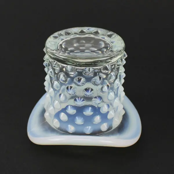 Fenton Glass Hobnail French (Opalescent) Pattern 2.75" Tall Topper (Top Hat)