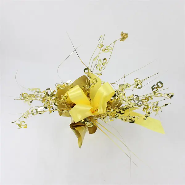 Lot of Assorted Gold Happy 50th Wedding Anniversary Garlands & Centerpiece