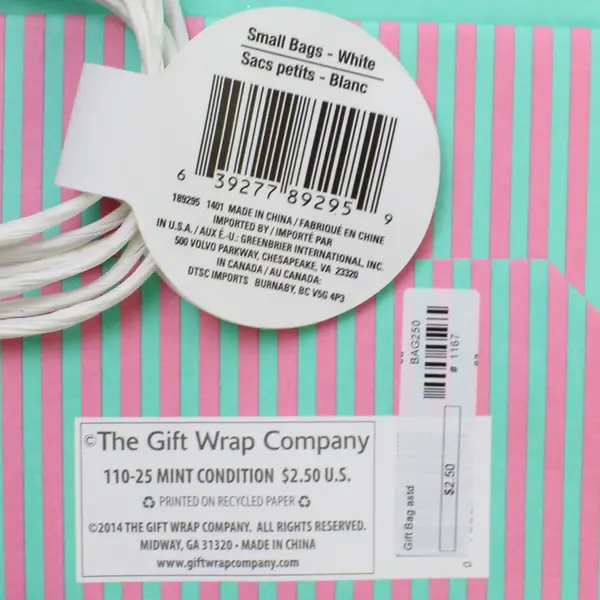 Mixed Lot of 22 Small Paper Gift Bags Party Supplies