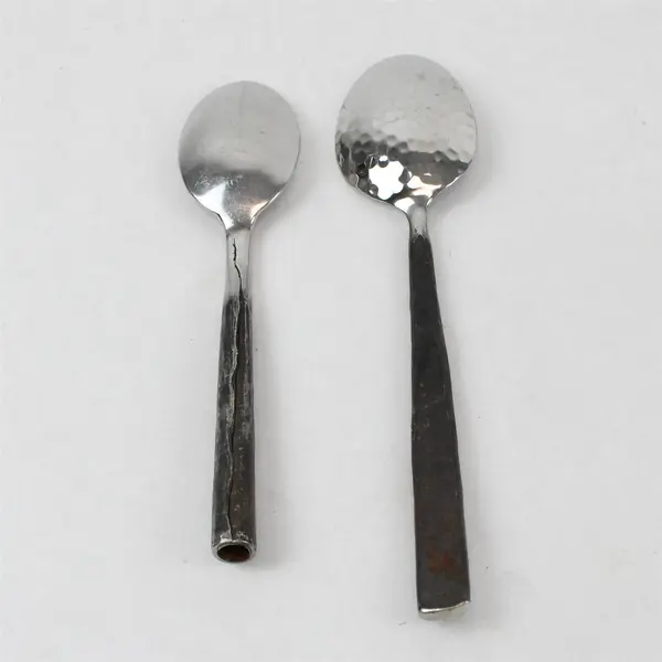 Mixed Lot of 12 Rustic Soup Spoons & Teaspoons Flatware 