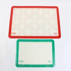 Lot of 2 Miu France Silicone Baking Mats 9" & 14" Nonstick