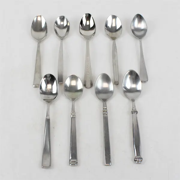 Mixed Lot of 30 Stainless Steel Spoons Wedding Event Flatware