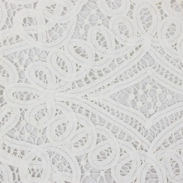 Vintage Off-White Lace Dresser Scarf 23" x 40" FLAWED