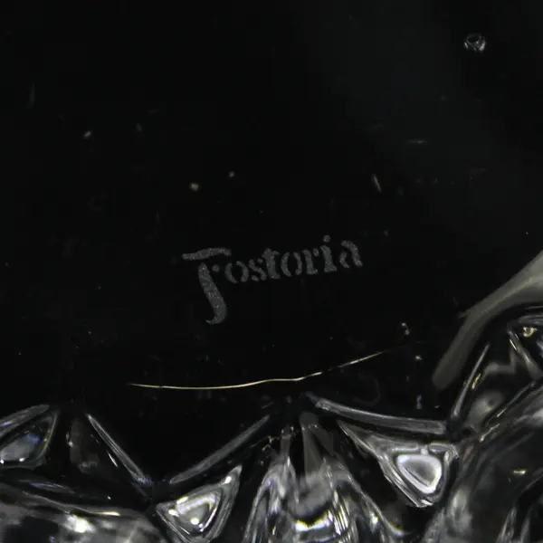 Fostoria American Brilliant 3 Corner Single Handle  Nappy Star Pattern