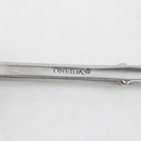 Set of 5 Oneida Sanctuary Stainless Oval Soup Spoons 7in