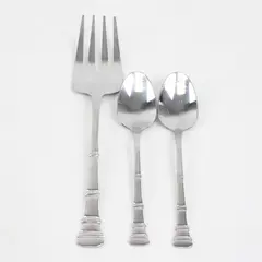 Lot of 3 Oneida Sanctuary Stainless 2 Teaspoons & A Serving Fork