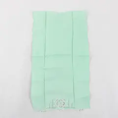 Vintage Embroidered Cutwork Mint Green Fingertip Hand Towel
