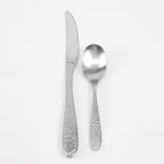 Lot of 2 Oneida Sydney Stainless Teaspoon & Modern Solid Knife