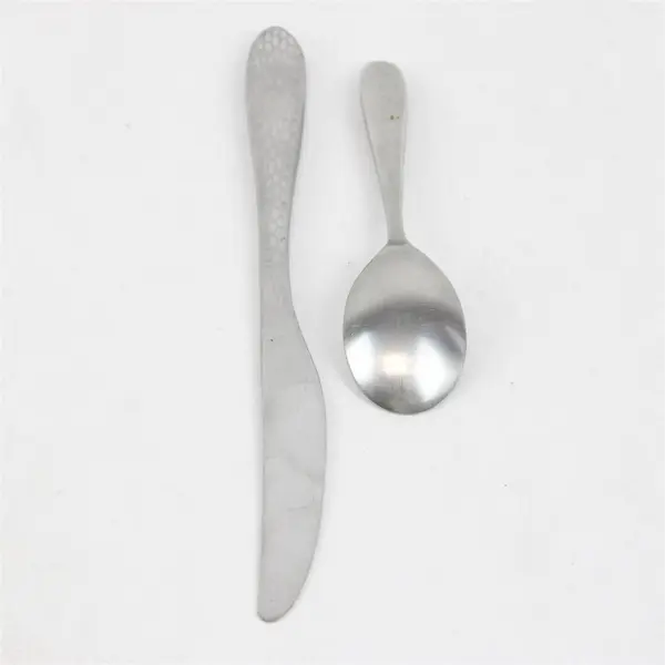 Lot of 2 Oneida Sydney Stainless Teaspoon & Modern Solid Knife