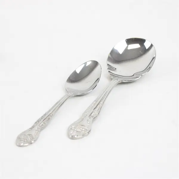 Lot of 3 Oneida Secretariat Stainless Soup Spoons & Casserole Spoon