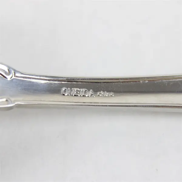 Lot of 3 Oneida Secretariat Stainless Soup Spoons & Casserole Spoon