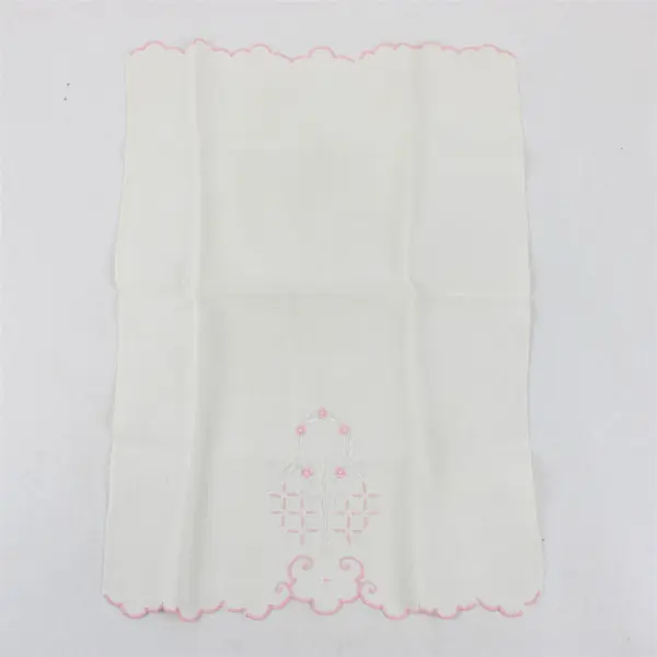 Lot of 4 Vintage Embroidered Fingertip Towels FLAWED