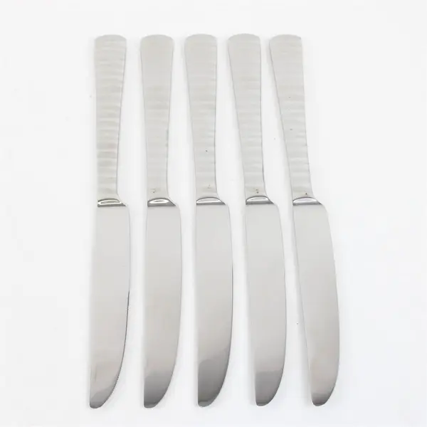 Set of 5 Oneida Lynx Stainless New French Solid Knives