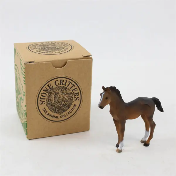 VTG 1998 Stone Critters Bay Foal Figurine 3.5"