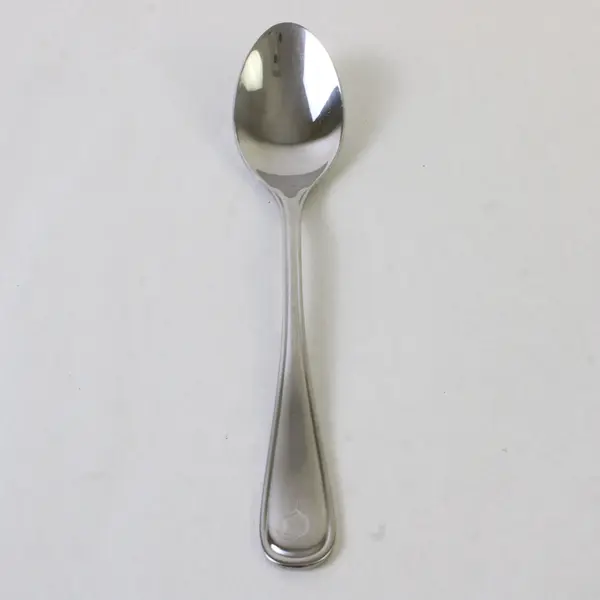 Set of 4 Oneida New Rim Stainless Oval Soup Spoons 7.25in