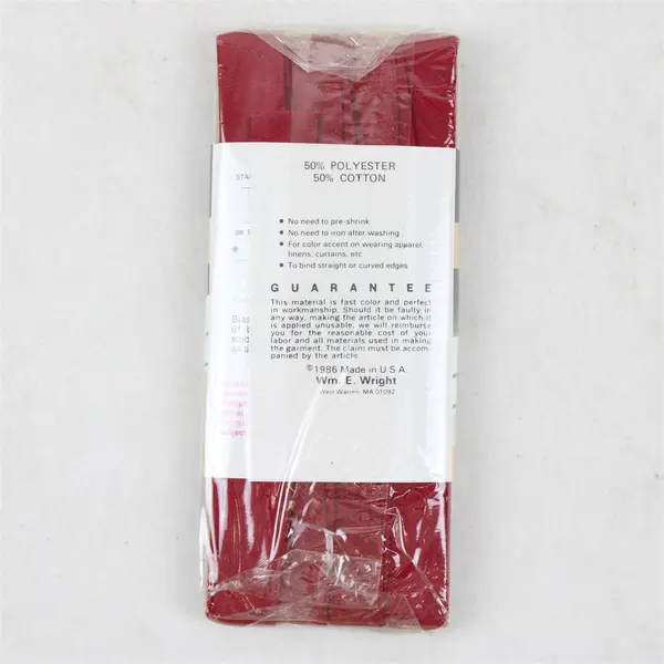 Lot of 5 Wrights Extra Wide Double Fold Bias Tape 3 Yards 87 Brick