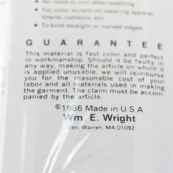 Lot of 5 Wrights Extra Wide Double Fold Bias Tape 3 Yards 87 Brick