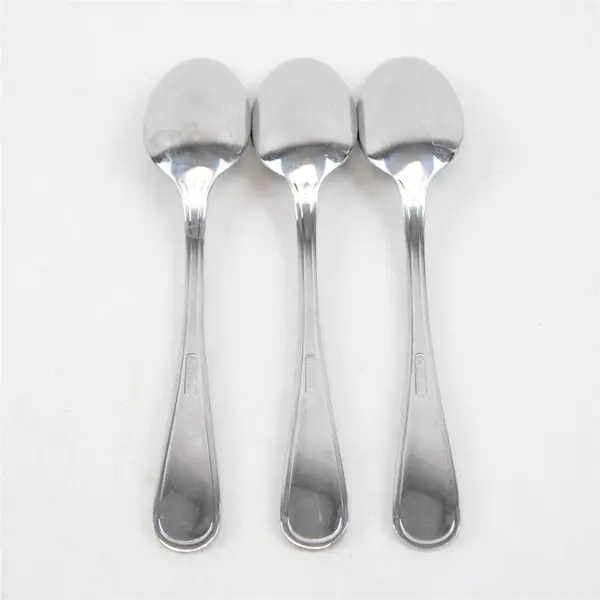 Set of 3 Oneida New Rim Stainless Teaspoons