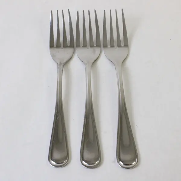 Set of 3 Oneida New Rim Stainless Salad Forks