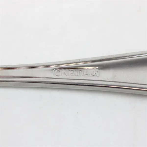 Lot of 2 Oneida New Rim Stainless Flat Handle Butter Knife & Sugar Spoon