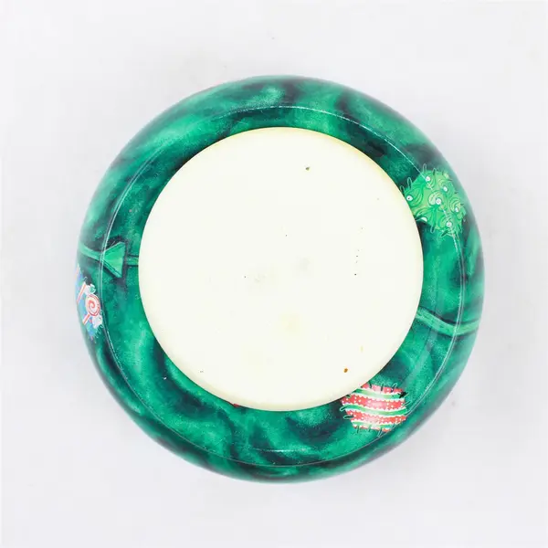 Vintage Round Christmas Cat and Mouse Tin 5" Diameter