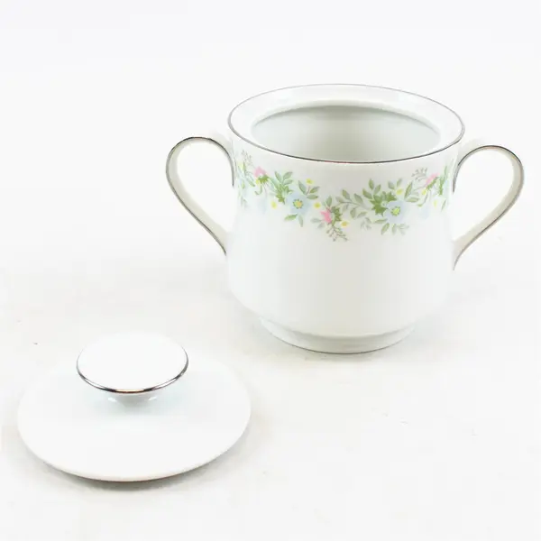 Lot Of 2 Johann Haviland Forever Spring Pattern Creamer &  Sugar Bowl W/ Lid