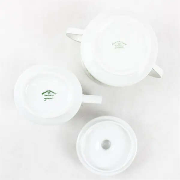 Lot Of 2 Johann Haviland Forever Spring Pattern Creamer &  Sugar Bowl W/ Lid