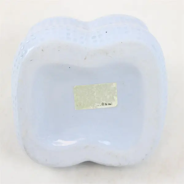 Vintage Light Blue Ceramic Baby Shoes Planter